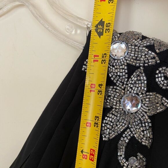 JS Boutique Black One Shoulder Evening Mini Dress - Picture 3 of 8